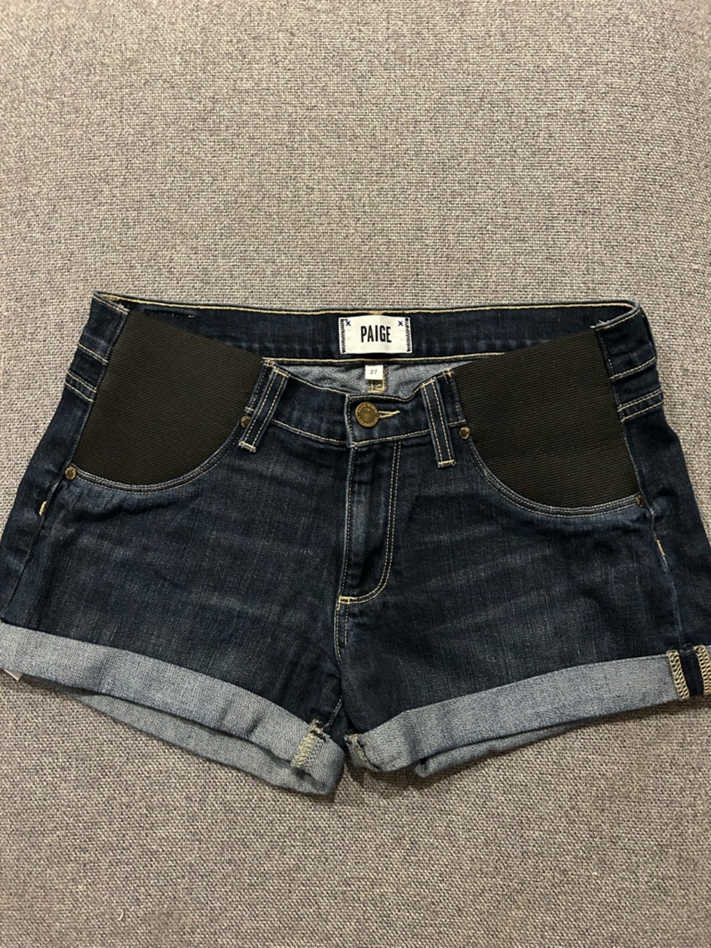 PAIGE Denim Maternity Shorts sz 27M